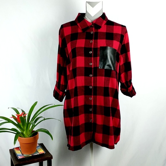 Soft Surroundings Tops - HP!Soft Surroundings Buffalo Check Plaid Shirt